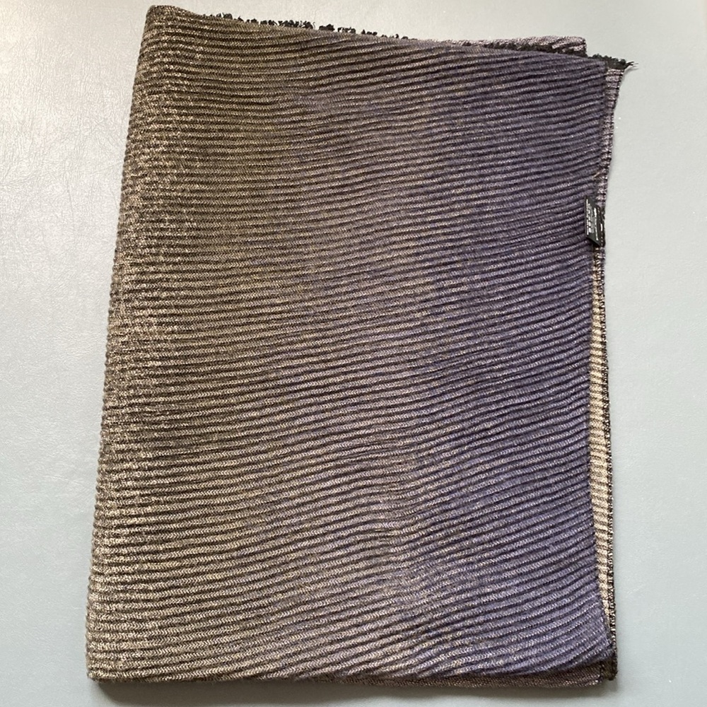 Shawl, scarf 🧣 or cover… soft degraded neutral colors, blue, grey…
